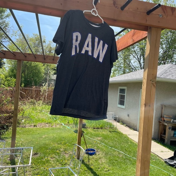 ⚡️G-Star Raw US XL Tee Shirt Grey Blue Awesome Shape⚡️ - Picture 5 of 13